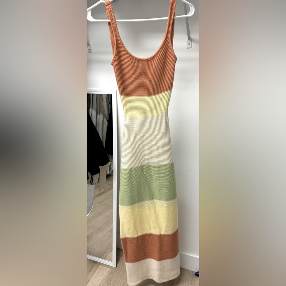 Backless crochet maxi dress